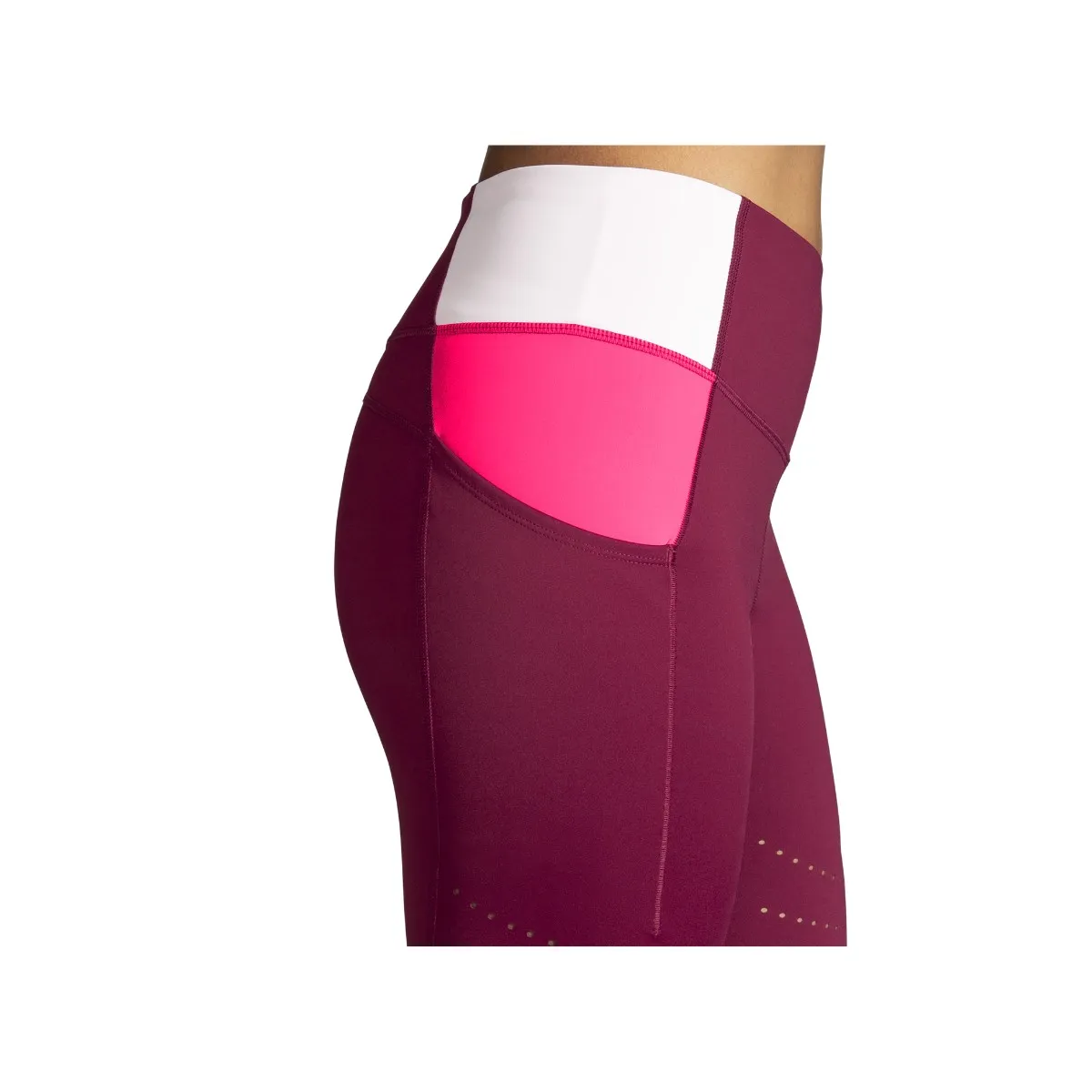 Short Tights Brooks Method 8in Dark Pink Women's