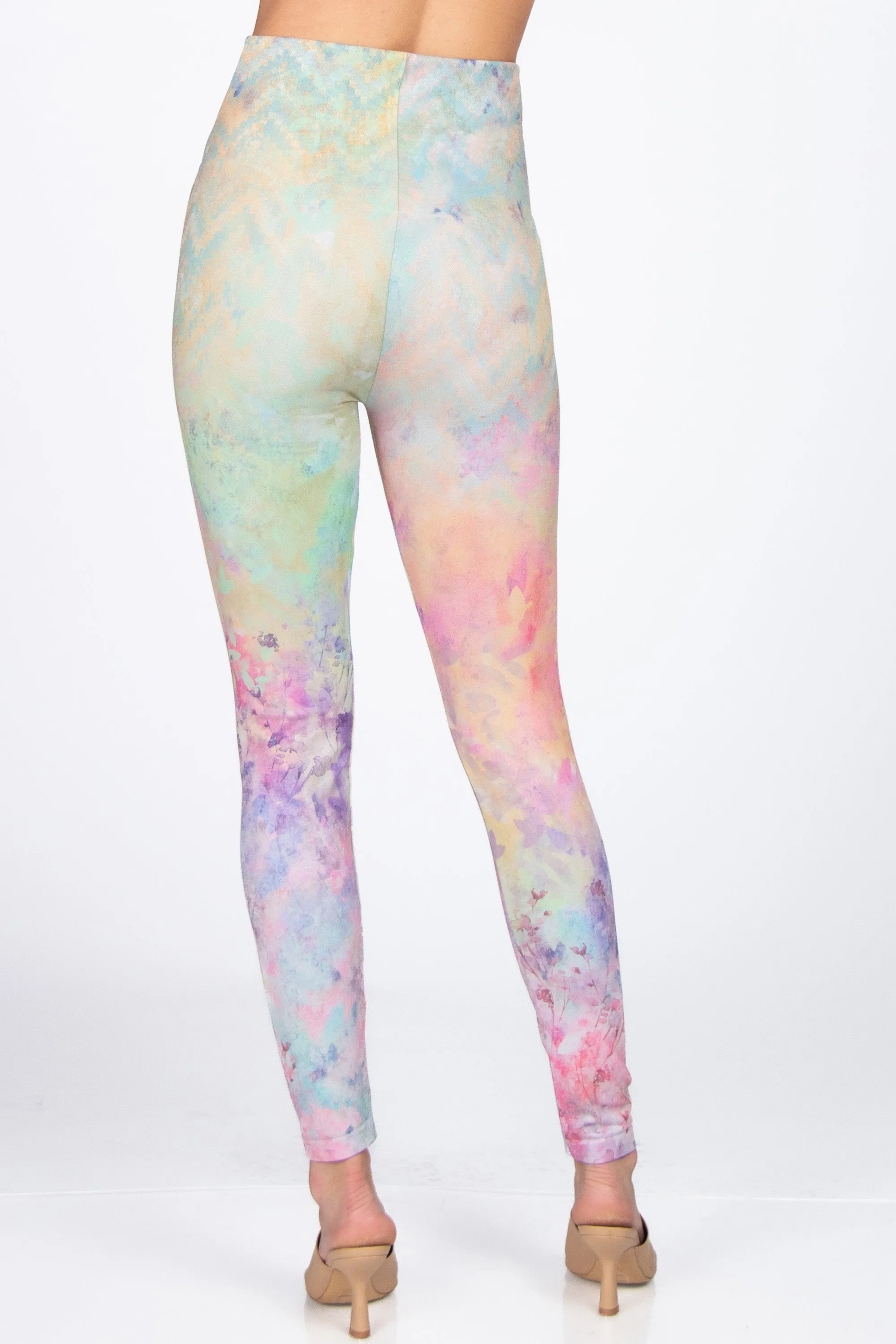 Springtime Exuberance Printed Leggings