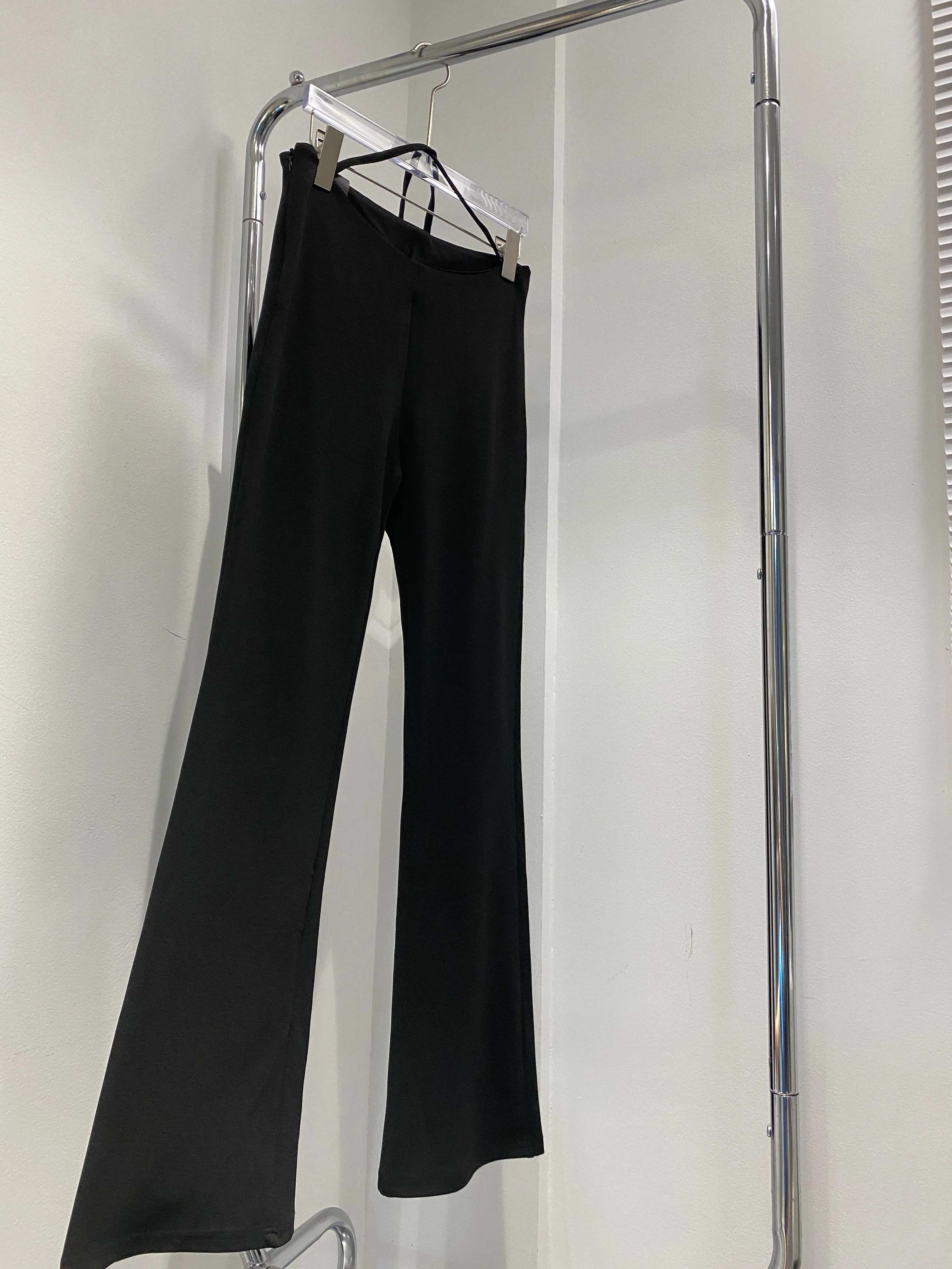 Strappy Waist Flare Pants