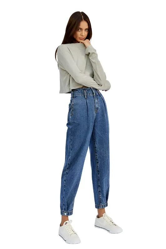 Super High Waist Balloon Jeans