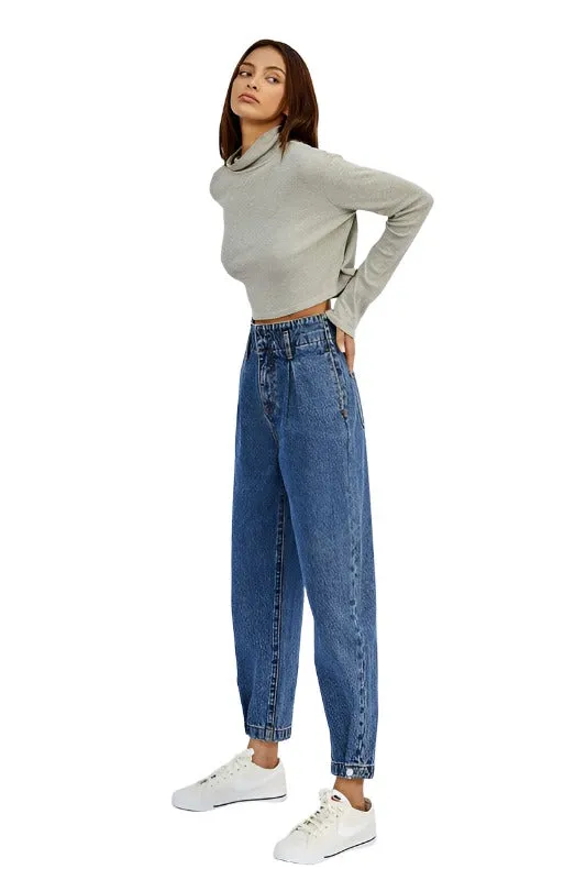 Super High Waist Balloon Jeans