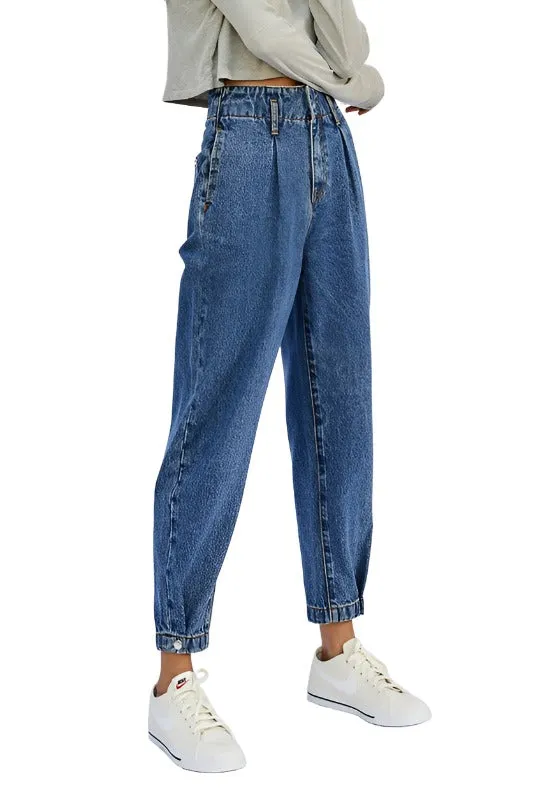 Super High Waist Balloon Jeans