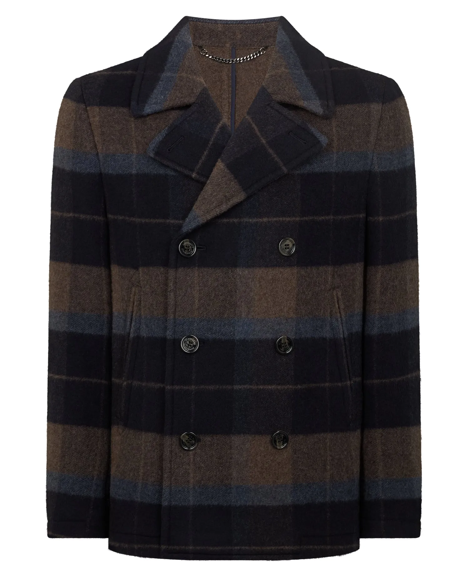 Tapered Fit Tailored Pea Coat