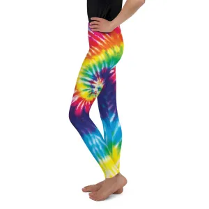 Tie Dye Swirl Youth Leggings