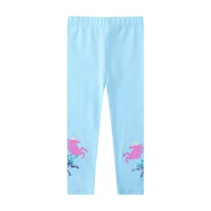 Toddler/Kid Girl's Colorful Unicorn Sequence Leggings