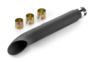 Turnout Exhaust Muffler Black 50cm Long fits up to 45mm (1-3/4 in.) header pipes - Highway Hawk H65-942B