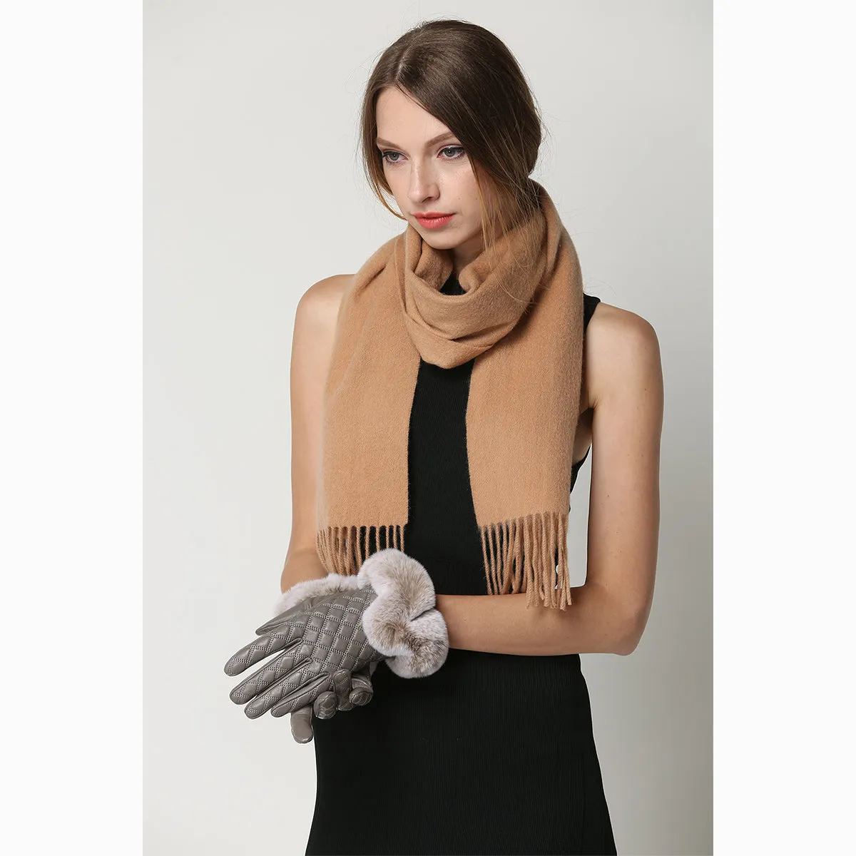 Ugg 100% Wool Scarf Beige