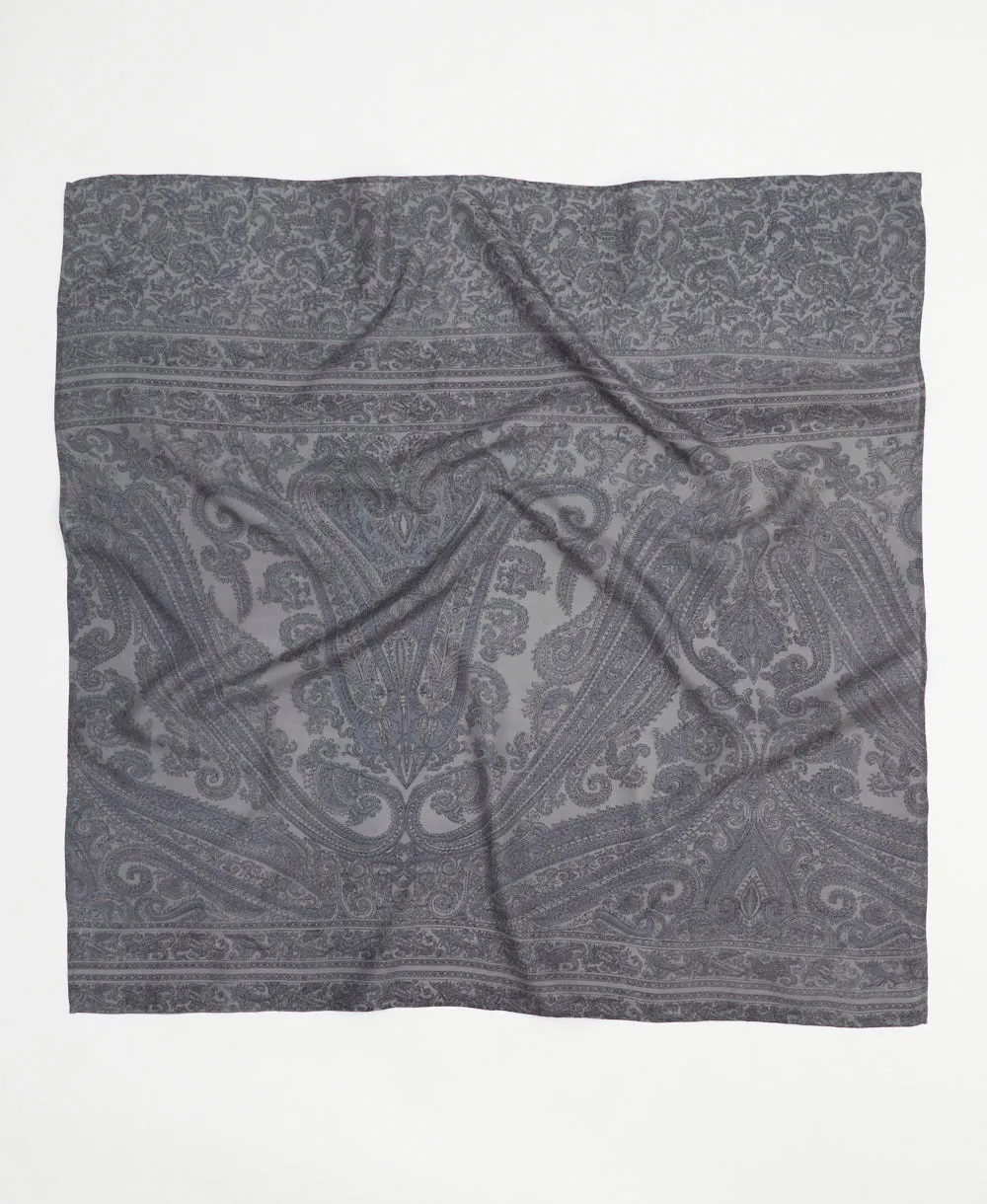 Vintage Silk Square Scarf - No. 240722