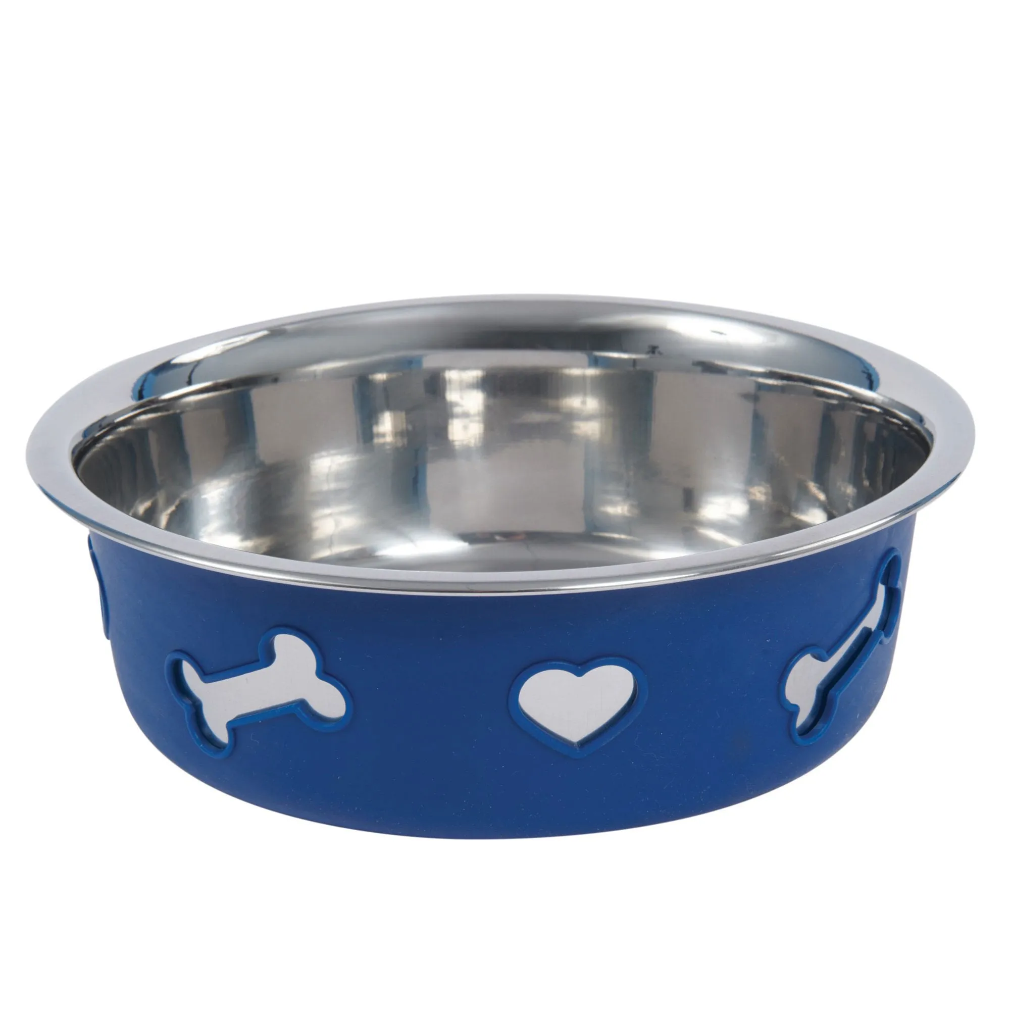 Weatherbeeta Non-Slip Stainless Steel Silicone Bone Dog Bowl