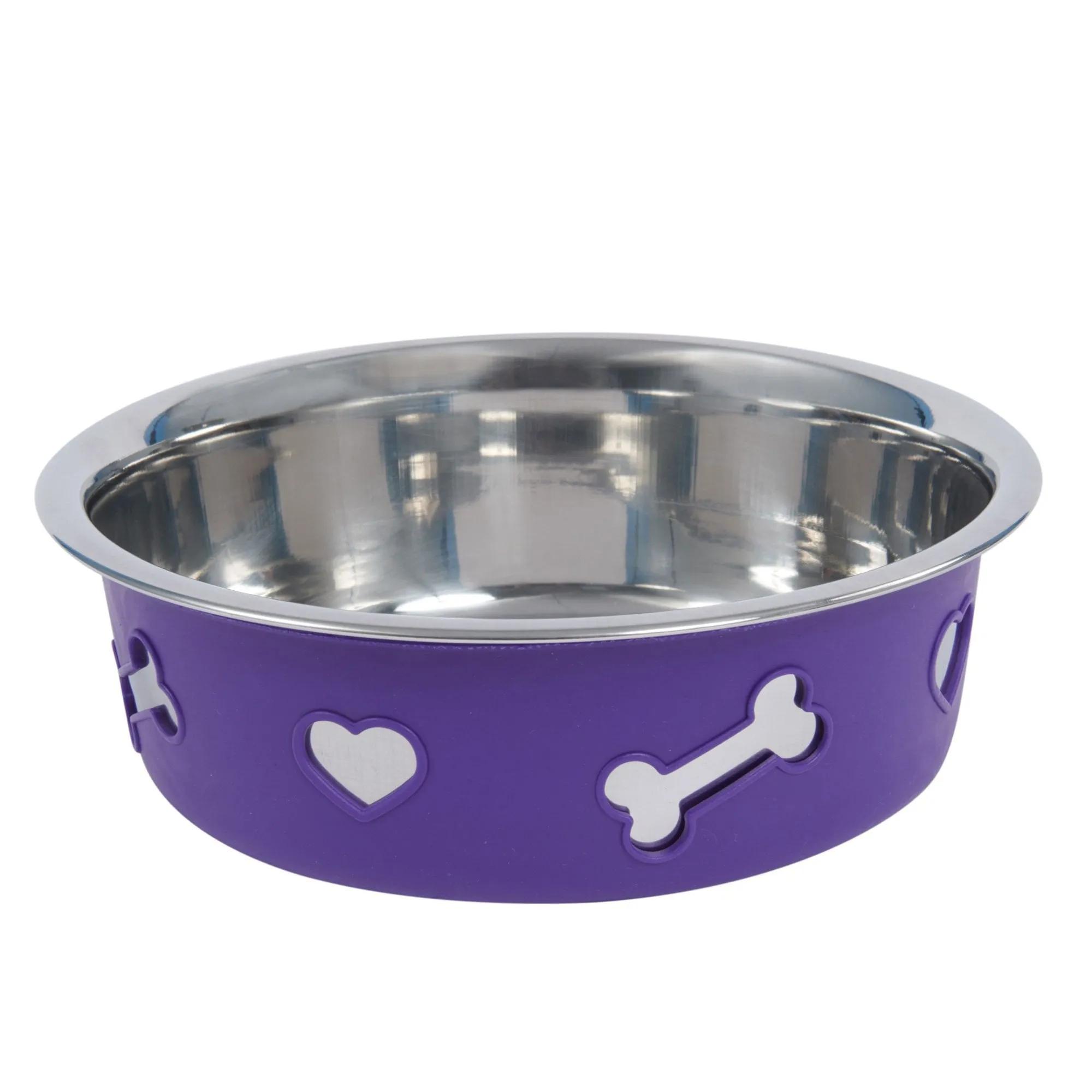 Weatherbeeta Non-Slip Stainless Steel Silicone Bone Dog Bowl