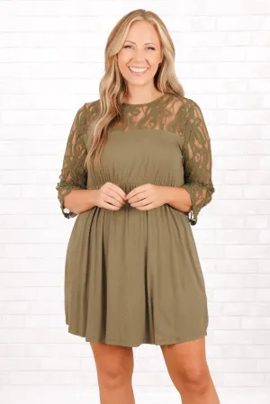 Weekend Memories Dress, Olive