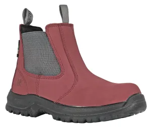 Women's Moxie Angelina Red, EH, PR, SR, Pull On Composite Toe Boot