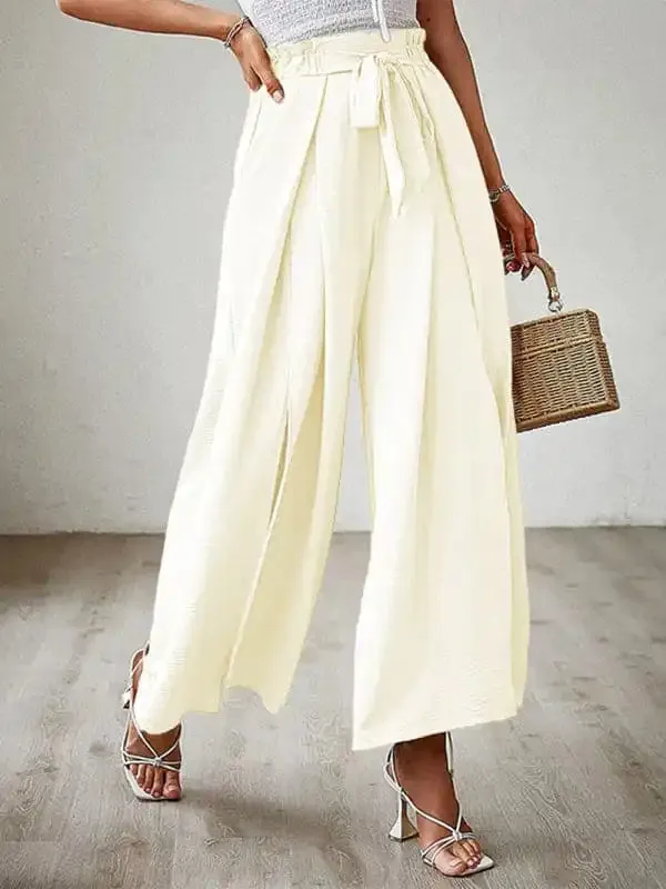 Women’s Wide Leg Trousers With High Waist.