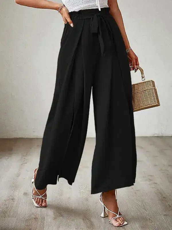 Women’s Wide Leg Trousers With High Waist.