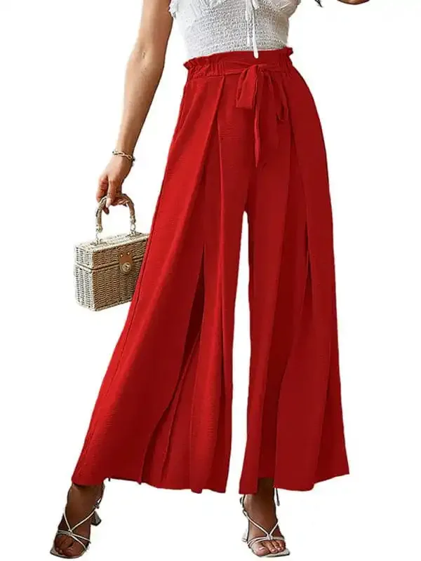 Women’s Wide Leg Trousers With High Waist.