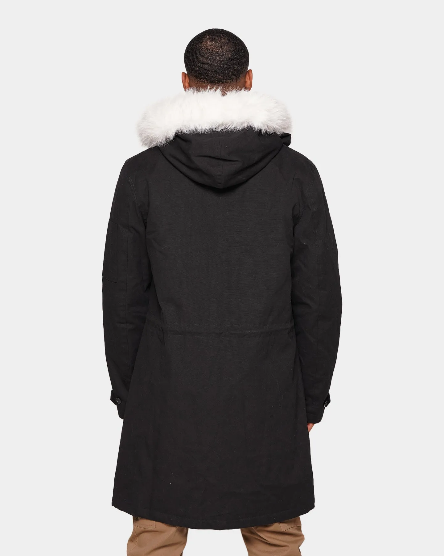 XXIII Qader Fur Collar Jacket Black